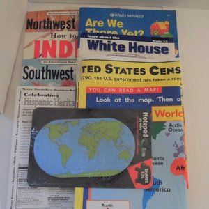 🍁🍁🍁🍁VINTAGE NEW Maps/People/History PreK-3rd